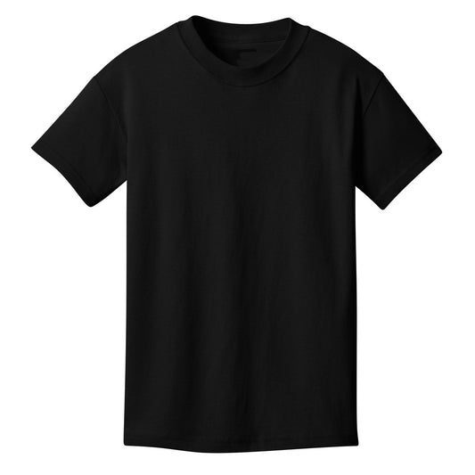 48 Pack Youth Cotton T-Shirt - Black