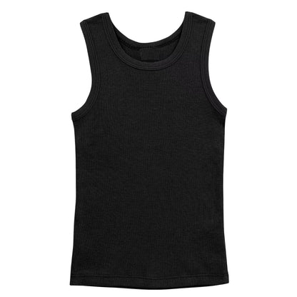 48 Pack Youth Ribbed Tank Top Shirts - Heather Grey