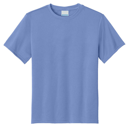 48 Pack Youth Short Sleeve Performance Tee - Carolina Blue