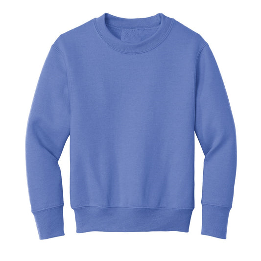 24 Pack Youth Crewneck Sweatshirt - Carolina Blue