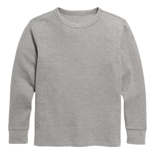 36 Pack Youth Thermal Shirt - Heather Grey