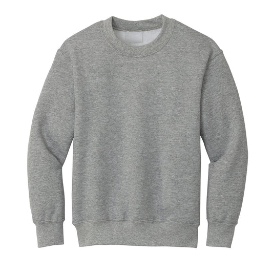 24 Pack Youth Crewneck Sweatshirt - Heather Grey