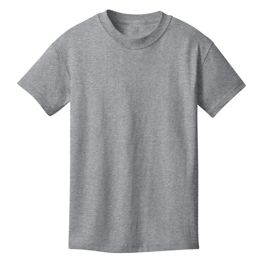 48 Pack Youth Cotton T-Shirt - Heather Grey