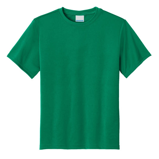 48 Pack Youth Short Sleeve Performance Tee - Kelly Green