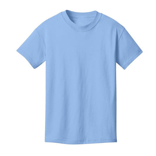 48 Pack Youth Cotton T-Shirt - Light Blue