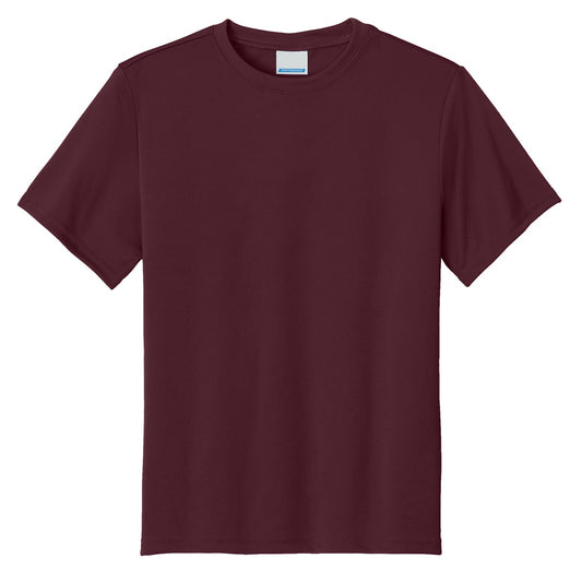 48 Pack Youth Short Sleeve Performance Tee - Maroon