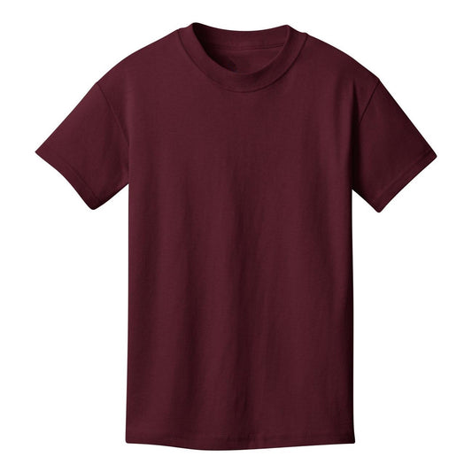 48 Pack Youth Cotton T-Shirt - Maroon