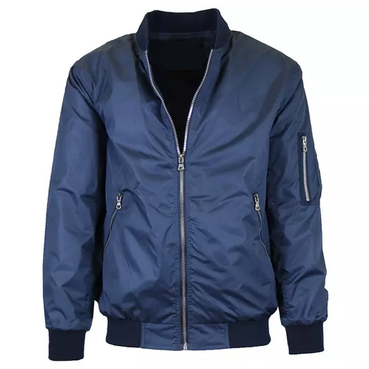 24 Pack Youth Lightweight Bomber Jacket - Navy