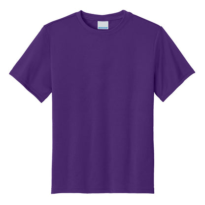 48 Pack Youth Short Sleeve Performance Tee - Purple