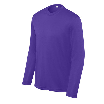 48 Pack Youth Long Sleeve Performance Tee - Royal Blue