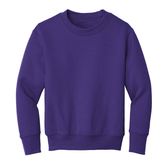 24 Pack Youth Crewneck Sweatshirt - Purple