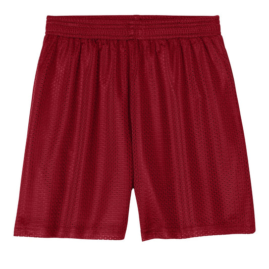 48 Pack Youth Mesh Gym Shorts - Red