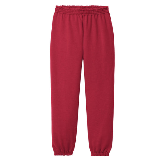 24 Pack Youth Core Fleece Sweatpants - Red