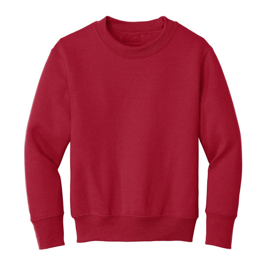 24 Pack Youth Crewneck Sweatshirt - Red