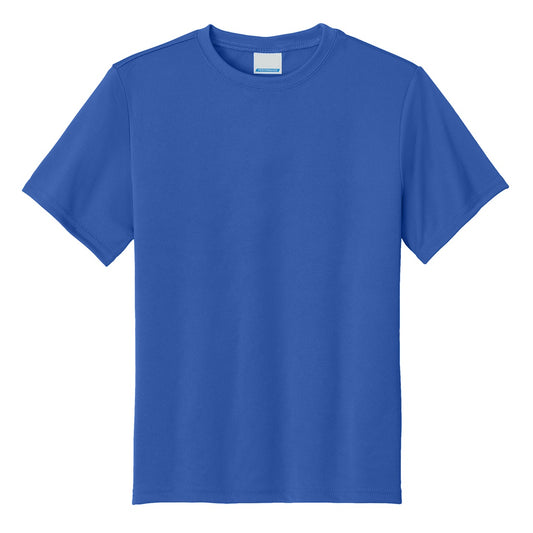 48 Pack Youth Short Sleeve Performance Tee - Royal Blue