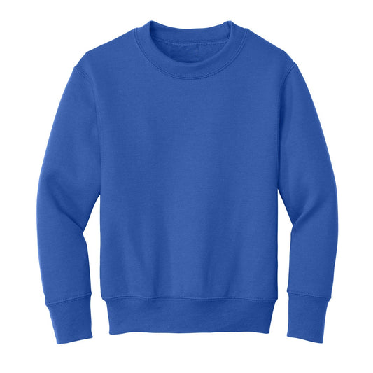 24 Pack Youth Crewneck Sweatshirt - Royal Blue