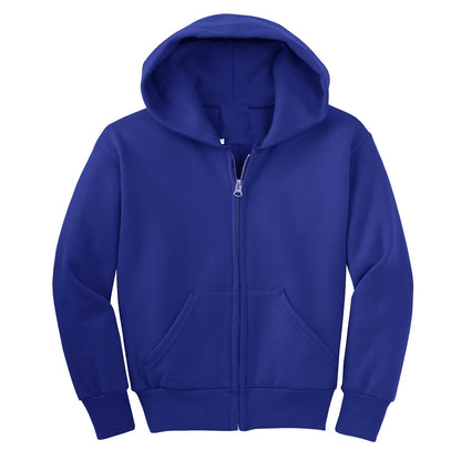 24 Pack Youth Zip Up Hoodie - Navy