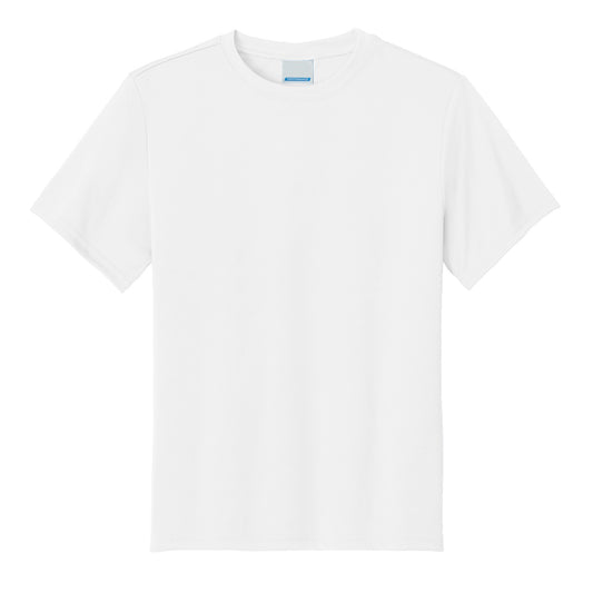 48 Pack Youth Short Sleeve Performance Tee - White