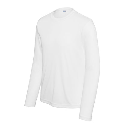 48 Pack Youth Long Sleeve Performance Tee - Royal Blue