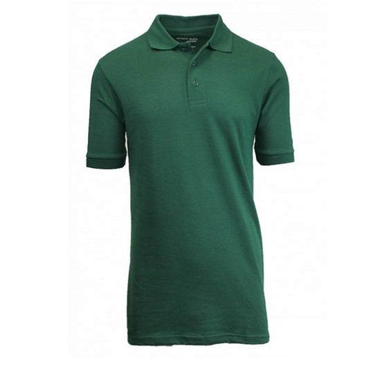 36 Pack Boys Short Sleeve Pique Polo Shirt - Hunter Green