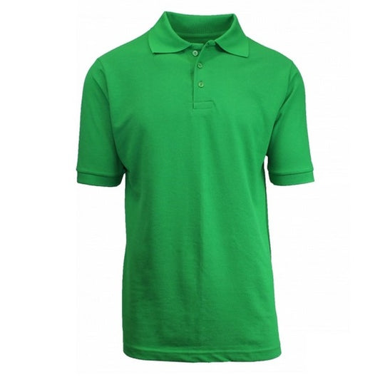 36 Pack Boys Short Sleeve Pique Polo Shirt - Kelly Green