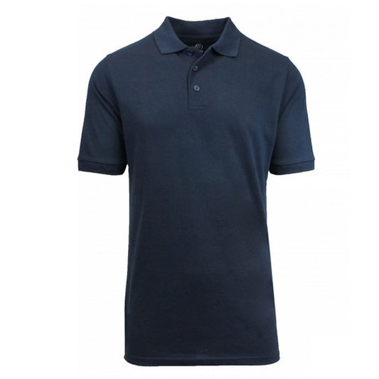 36 Pack Boys Short Sleeve Pique Polo Shirt - Navy