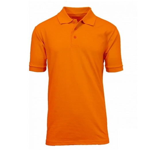 36 Pack Boys Short Sleeve Pique Polo Shirt - Orange