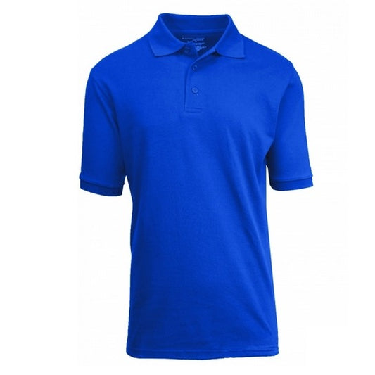 36 Pack Boys Short Sleeve Pique Polo Shirt - Royal Blue