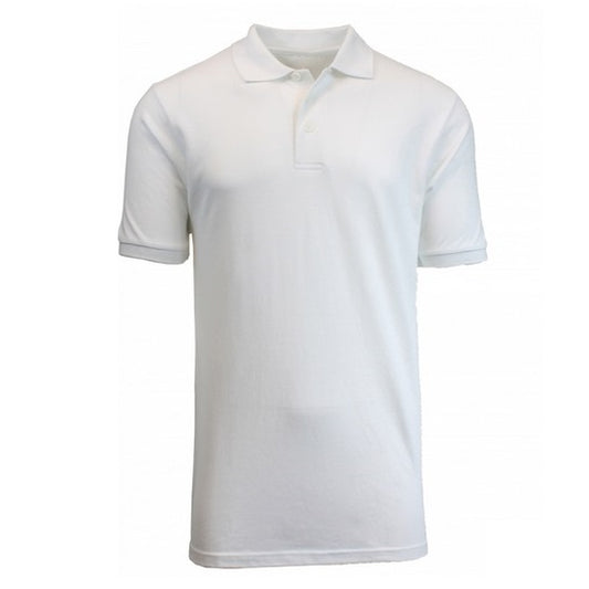 36 Pack Boys Short Sleeve Pique Polo Shirt - White